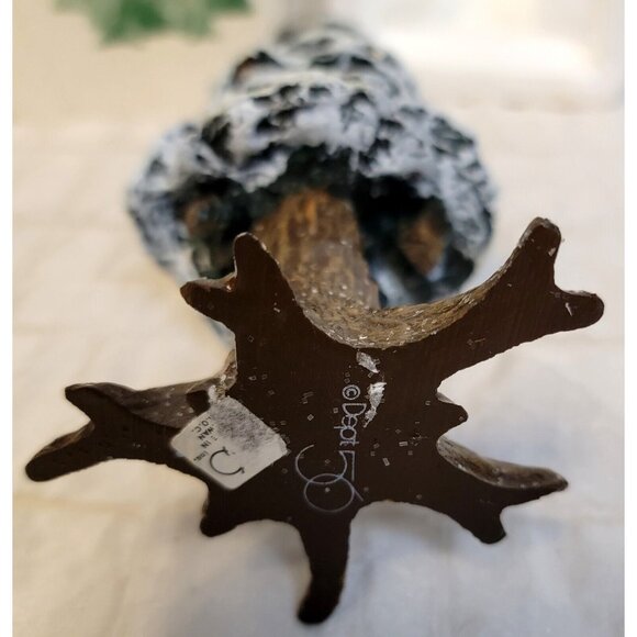 VTG 1991 Dept 56 Heritage Village 8'' Pole Pine Tree 5528-0 Cold Cast Porcelain - Picture 5 of 8